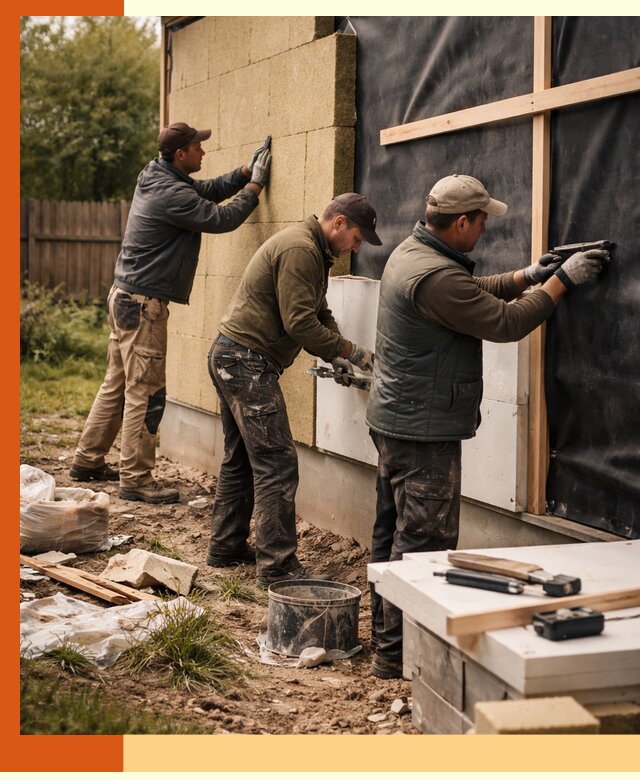 Утепление дачного дома под ключ в Ленинске-Кузнецком