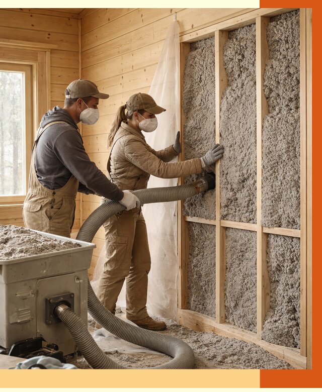 Утепление дачного дома эковатой в Ленинске-Кузнецком от 1482 руб./м2 — комплексно, ТепломастерЛнн