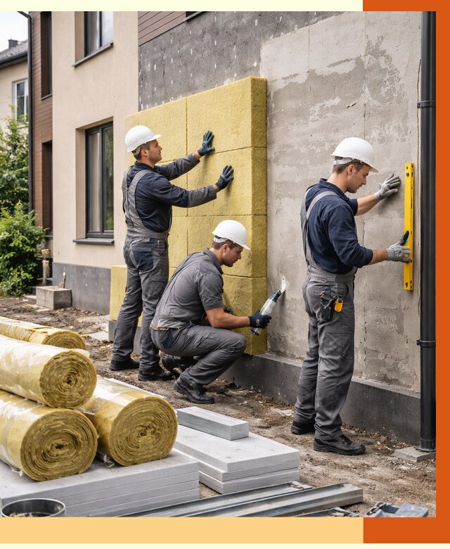 Утепление таунхауса в Ленинске-Кузнецком от 7359 руб/м2 — комплекс под ключ | ТепломастерЛнн