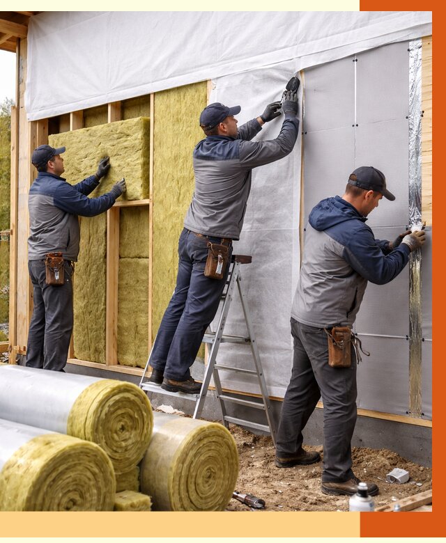 Утепление каркасного дома в Ленинске-Кузнецком от 4293 руб./м2 — профессионально | ТепломастерЛнн