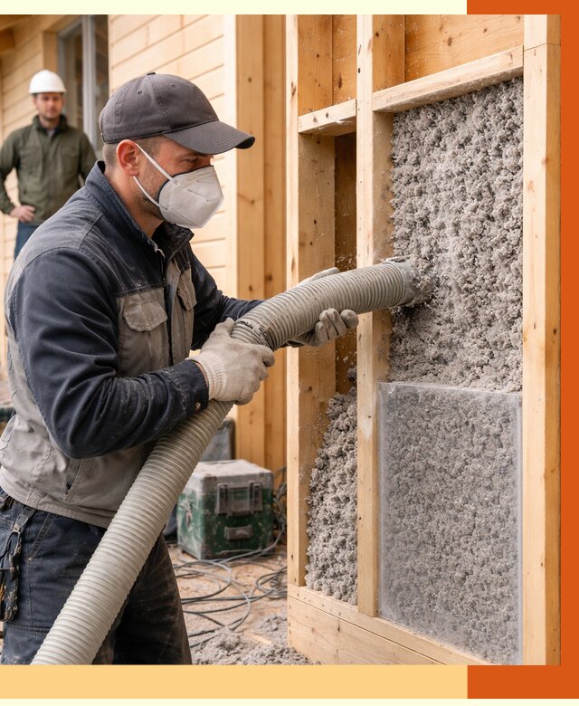 Утепление дома из бруса эковатой в Ленинске-Кузнецком от 1891 руб/м2 | ТепломастерЛнн