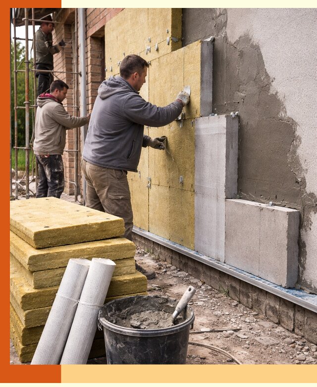 Утепление кирпичного дома под ключ в Ленинске-Кузнецком