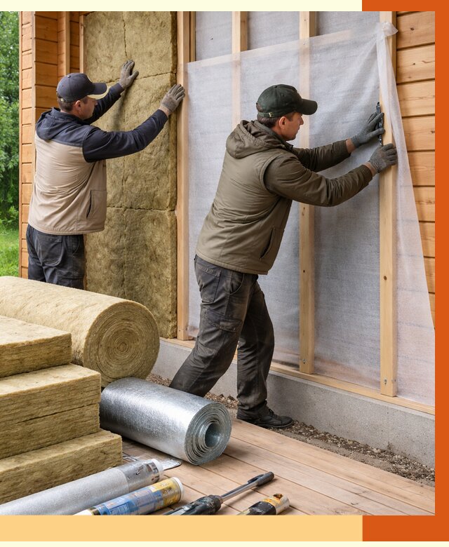 Утепление дома из двойного бруса в Ленинске-Кузнецком от 4906 руб./м² — ТепломастерЛнн под ключ