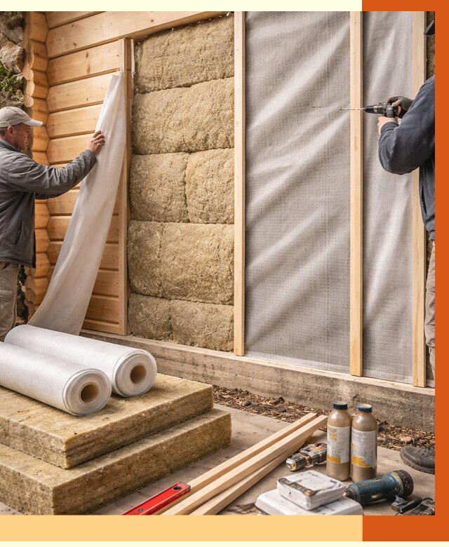 Утепление дома из минибруса в Ленинске-Кузнецком от 4599 руб/м2 — заказать профессионально | ТепломастерЛнн