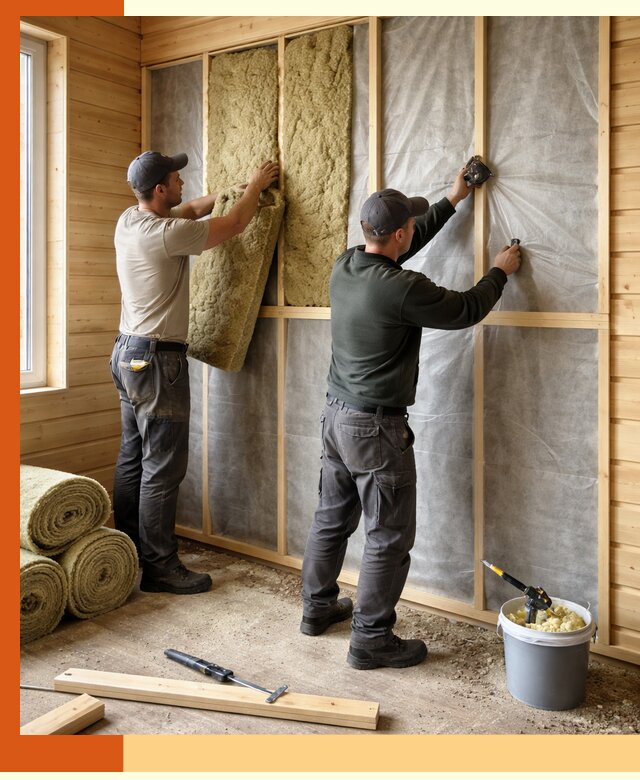 Утепление дома из минибруса в Ленинске-Кузнецком: комплексные теплоизоляционные работы