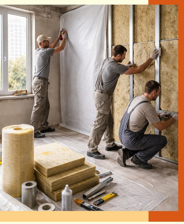 Утепление квартиры в Ленинске-Кузнецком от 4599 руб/м2 — утеплить квартиру изнутри и снаружи | ТепломастерЛнн