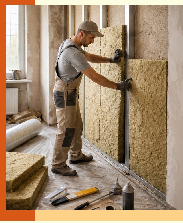 Утепление квартиры в Ленинске-Кузнецком — комплексная теплоизоляция стен и полов