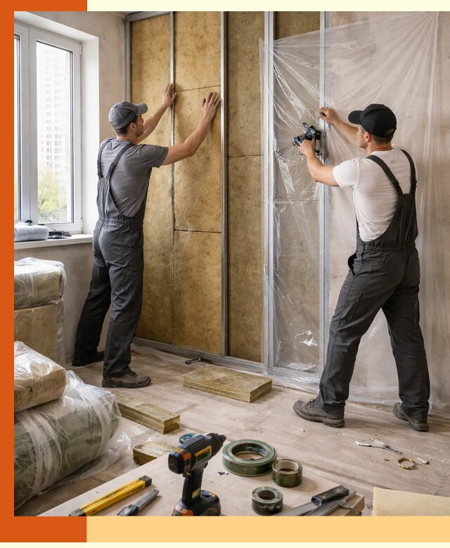 Утепление квартиры изнутри профессионально в Ленинске-Кузнецком