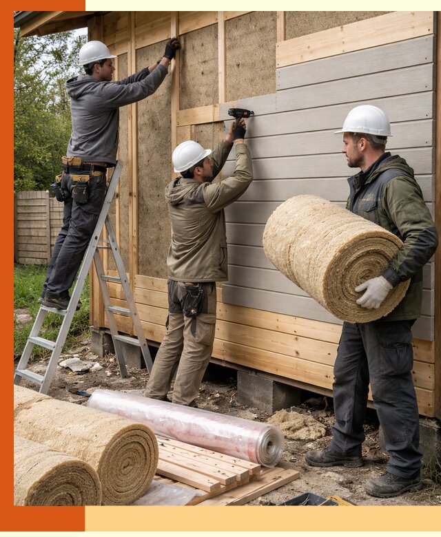 Утепление бани снаружи в Ленинске-Кузнецком профессионально и надежно