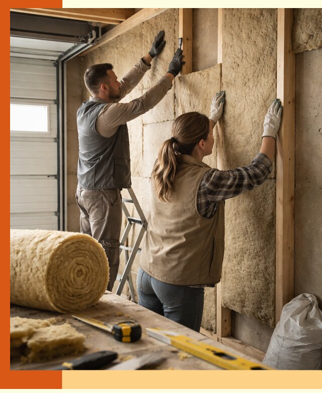 Утепление гаража изнутри в Ленинске-Кузнецком: быстро и надежно