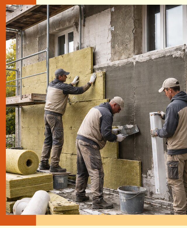 Утепление фасада зданий и домов в Ленинске-Кузнецком