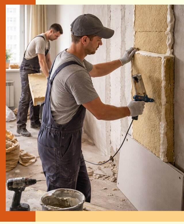 Утепление стен изнутри в Ленинске-Кузнецком — качественно и эффективно