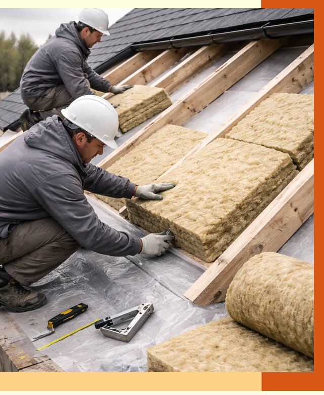 Утепление крыши в Ленинске-Кузнецком от 1891 руб./м2 — комплексное утепление кровли | ТепломастерЛнн