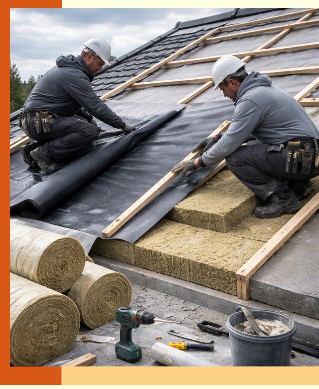 Утепление крыши снаружи в Ленинске-Кузнецком: профессиональная теплоизоляция