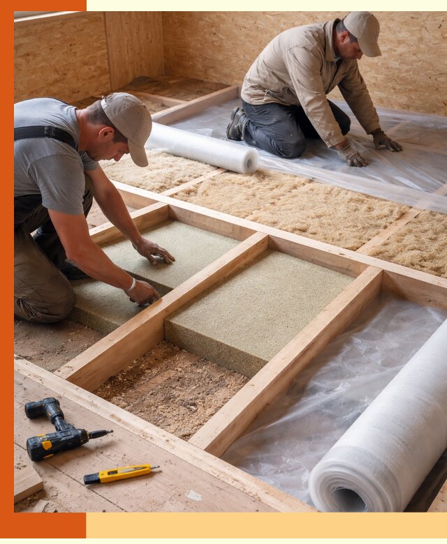 Профессиональное утепление деревянного пола в Ленинске-Кузнецком