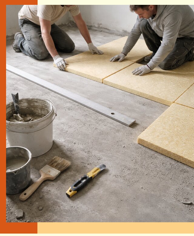 Утепление бетонного пола в Ленинске-Кузнецком профессионально и недорого