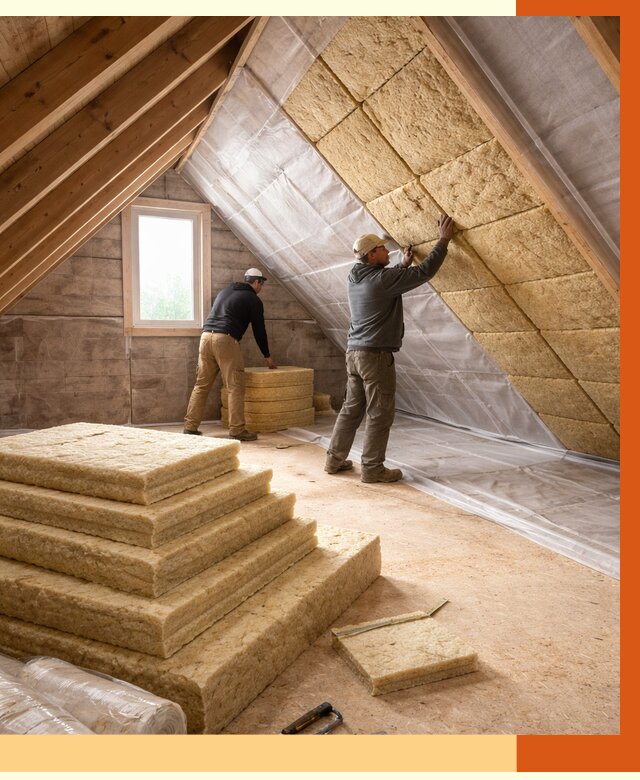 Утепление мансарды в Ленинске-Кузнецком от 2555 руб/м2 — комплексно и под ключ | ТепломастерЛнн