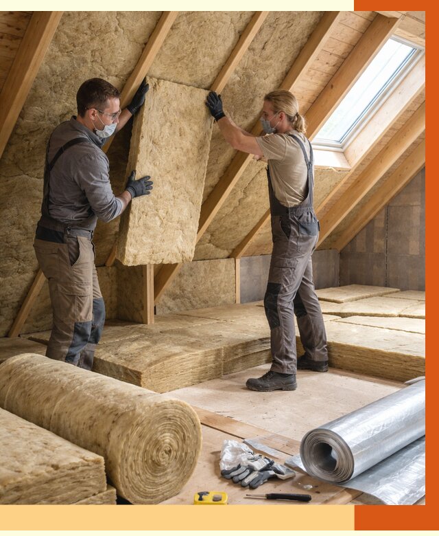Утепление мансарды минватой в Ленинске-Кузнецком от 4293 руб./м2 — монтаж и пароизоляция | ТепломастерЛнн