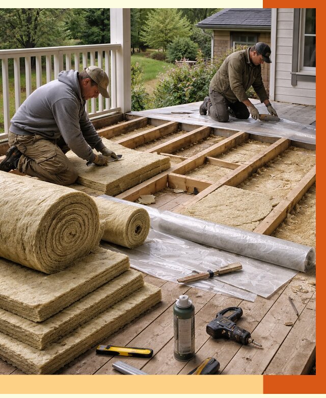 Утепление террасы в Ленинске-Кузнецком от 4293 руб./м2 — утеплить террасу под ключ | ТепломастерЛнн