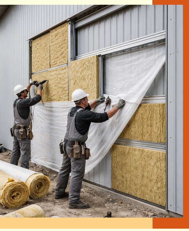 Утепление металлического склада в Ленинске-Кузнецком от 4599 руб/м2 — комплексное утепление под ключ | ТепломастерЛнн