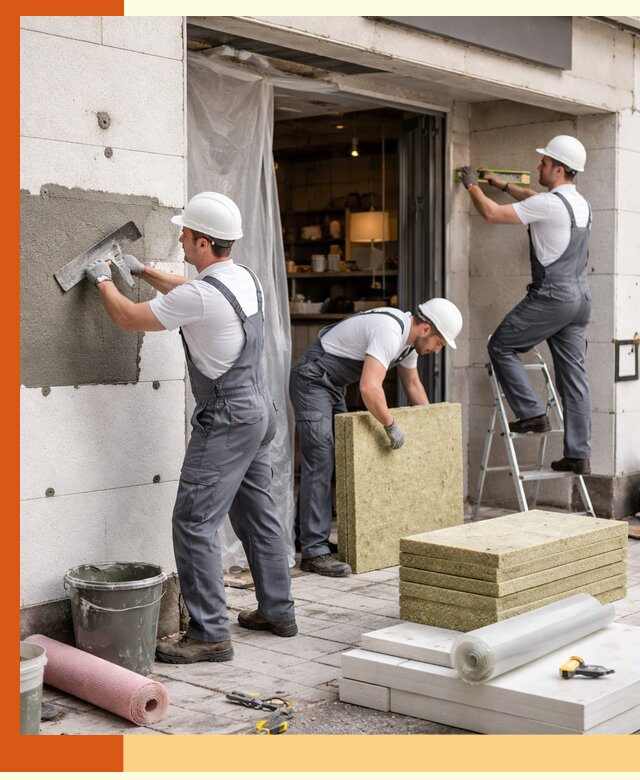 Утепление кафе в Ленинске-Кузнецком: профессиональная теплоизоляция и монтаж