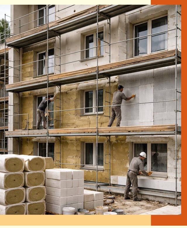 Утепление гостиницы в Ленинске-Кузнецком от 7359 руб./м2 — комплексно, ППУ, под ключ | ТепломастерЛнн