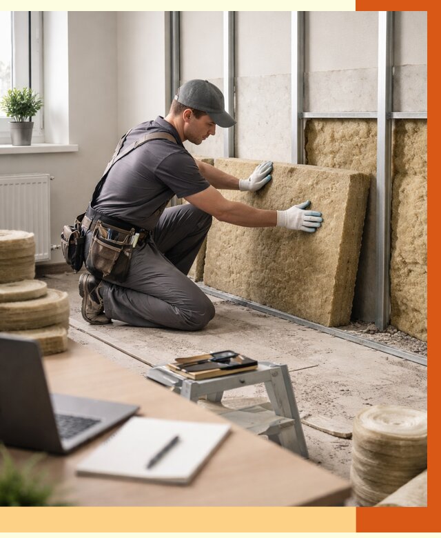 Утепление офиса в Ленинске-Кузнецком от 4599 руб/м2 — комплексное утепление офиса под ключ | ТепломастерЛнн