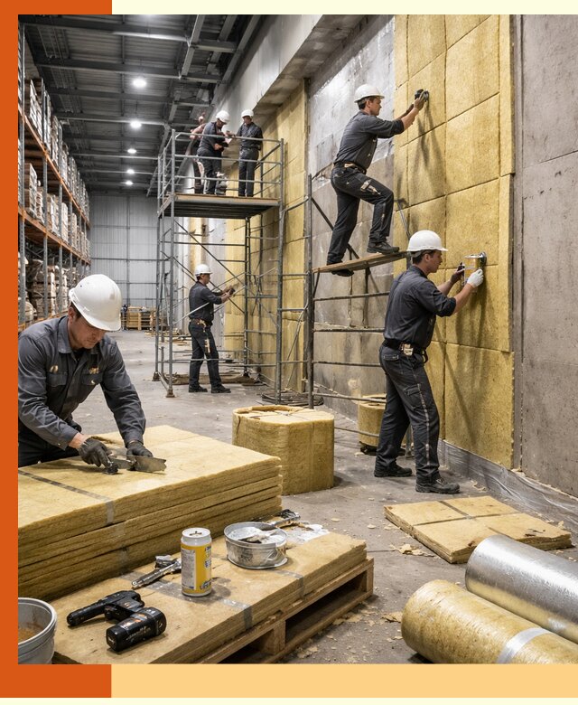 Утепление логистического центра в Ленинске-Кузнецком качественно и экономично