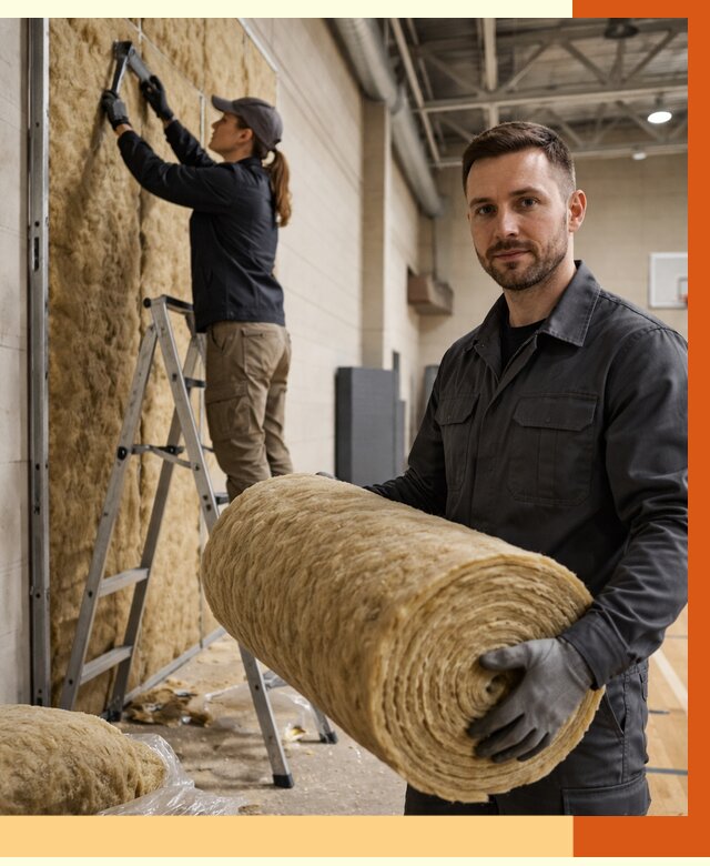 Утепление спортзала в Ленинске-Кузнецком от 7666 руб/м2 — комплексное утепление под ключ | ТепломастерЛнн