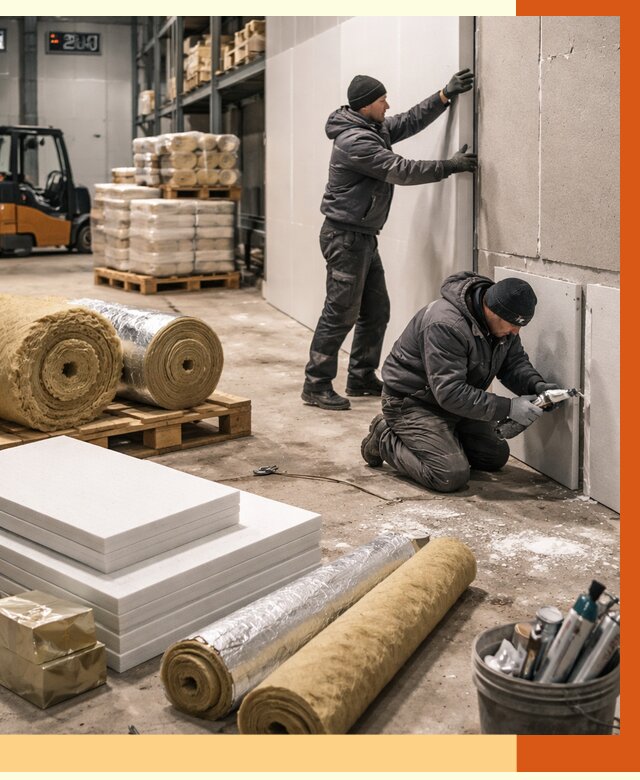 Утепление холодного склада в Ленинске-Кузнецком от 8688 руб/м2 — комплексное под ключ | ТепломастерЛнн