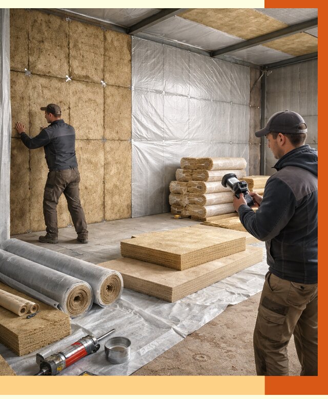 Утепление теплого склада в Ленинске-Кузнецком под ключ от 11754 руб/м² | ТепломастерЛнн