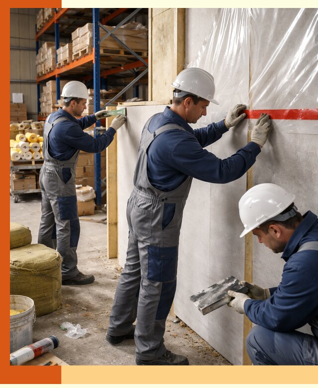 Утепление теплого склада под ключ в Ленинске-Кузнецком