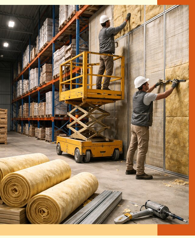 Утепление торгового склада в Ленинске-Кузнецком от 3271 руб/м2 — комплексно и под ключ | ТепломастерЛнн