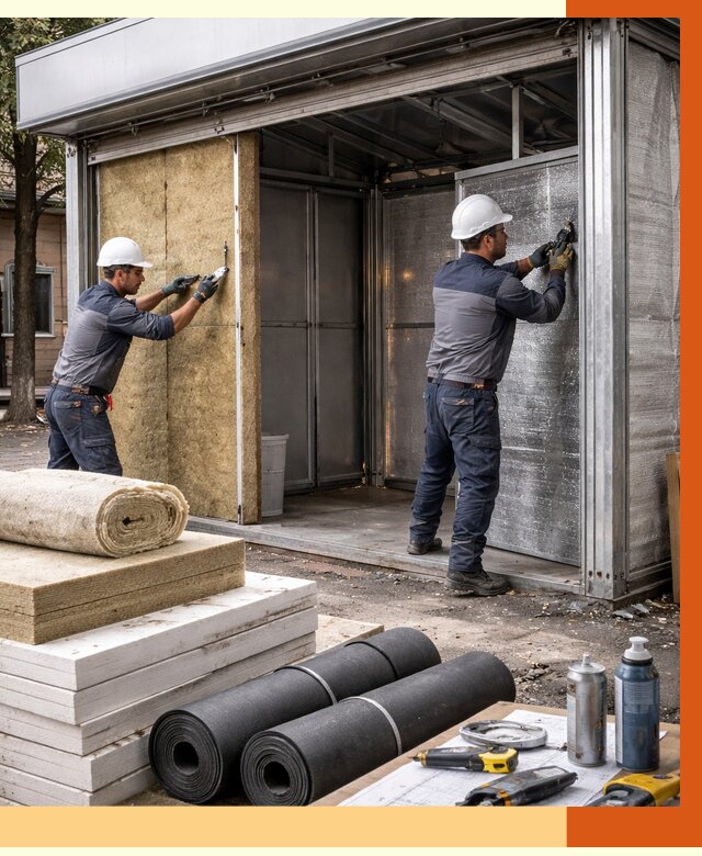 Утепление павильона шаурма в Ленинске-Кузнецком под ключ от 1227 руб. за м² | ТепломастерЛнн