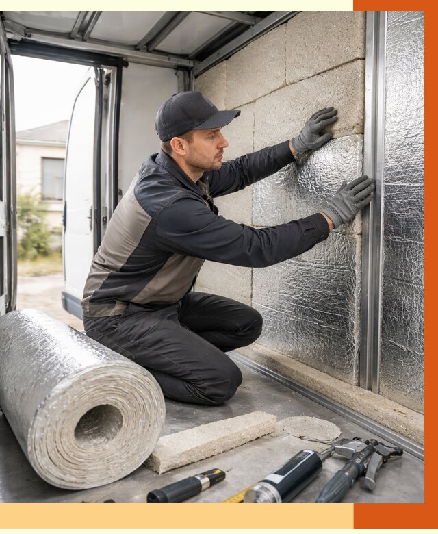 Утепление фургона рефрижератора в Ленинске-Кузнецком от 12776 руб./м² под ключ | ТепломастерЛнн