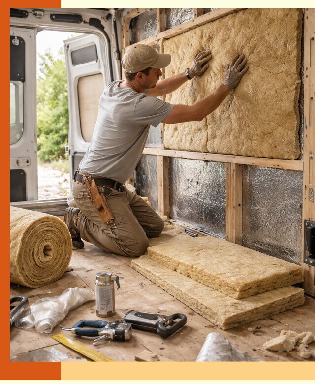 Утепление кемпера под ключ в Ленинске-Кузнецком с гарантией качества