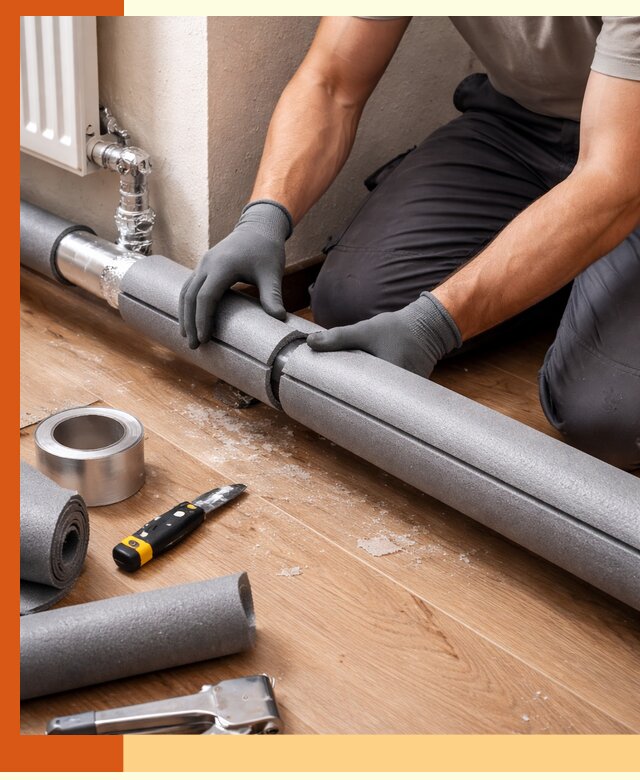 Утепление труб отопления в Ленинске-Кузнецком: теплоизоляция и защита сети