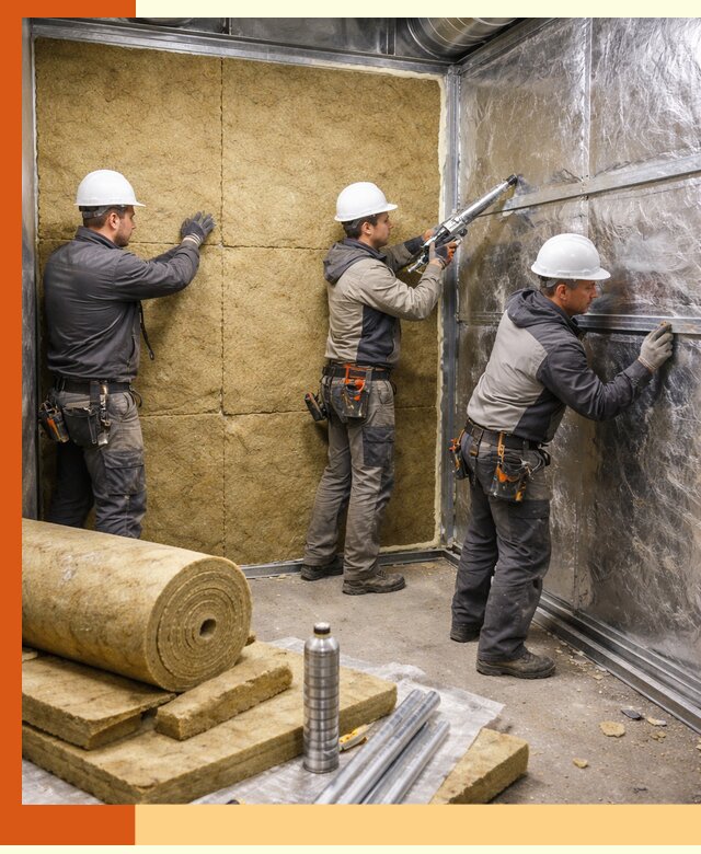 Утепление венткамеры в Ленинске-Кузнецком — качественная теплоизоляция и шумопоглощение