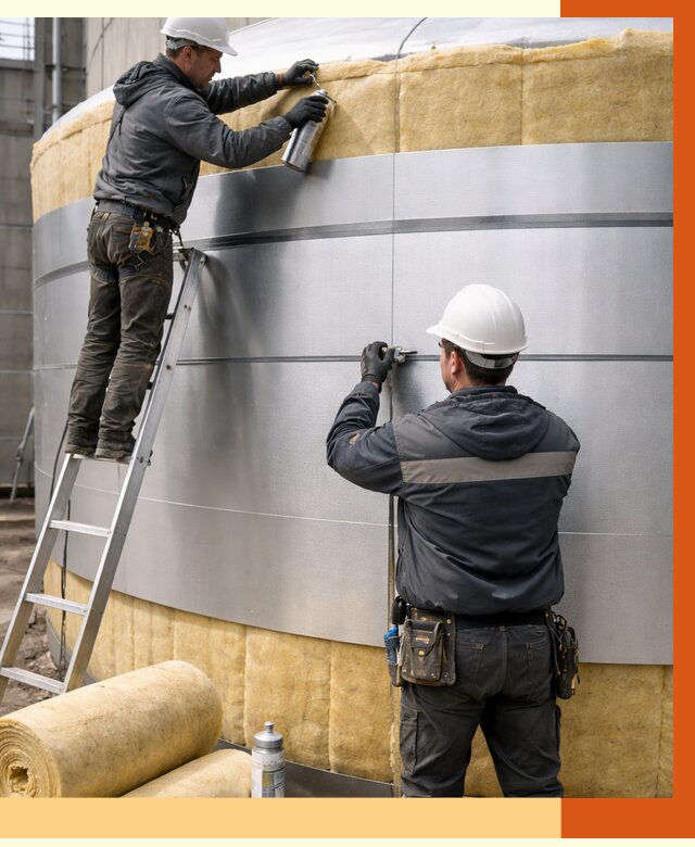 Утепление цистерны в Ленинске-Кузнецком пенополиуретаном от 14820 руб. под ключ | ТепломастерЛнн