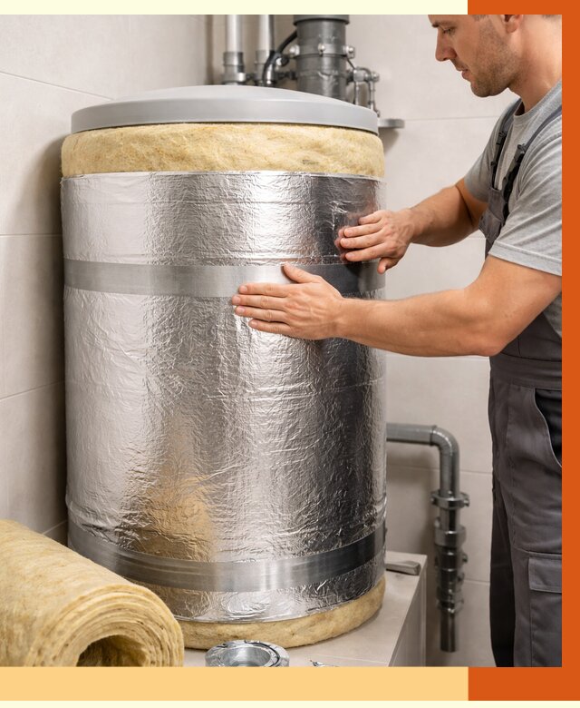 Утепление бойлера в Ленинске-Кузнецком от 4599 руб. под ключ | Утепление ППУ | ТепломастерЛнн