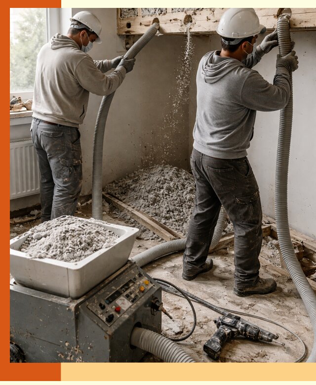 Заполнение пустот перекрытий пеной и наполнителями в Ленинске-Кузнецком