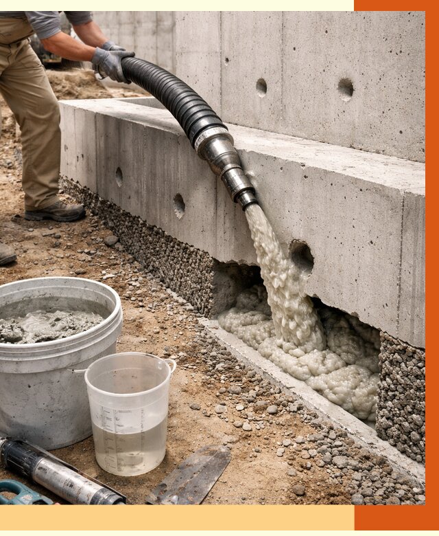 Заполнение полостей фундамента в Ленинске-Кузнецком от 6950 руб. под ключ | ТепломастерЛнн