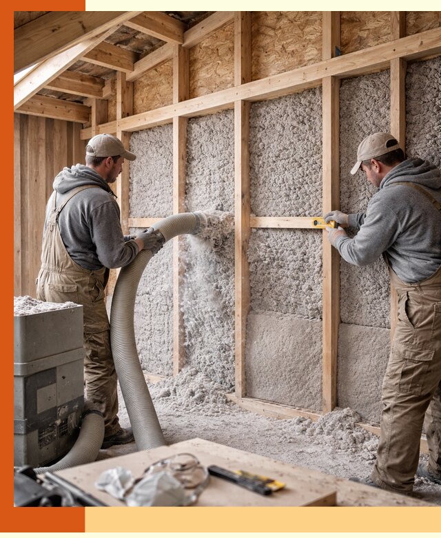 Утепление эковатой стен, потолков и перекрытий в Ленинске-Кузнецком