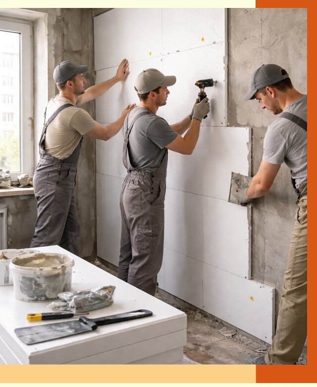 Утепление пенопластом домов и стен в Ленинске-Кузнецком от 1891 руб. — ТепломастерЛнн