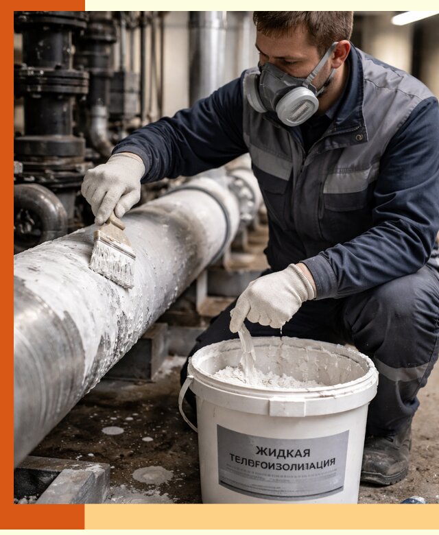 Утепление оборудования жидкой теплоизоляцией в Ленинске-Кузнецком