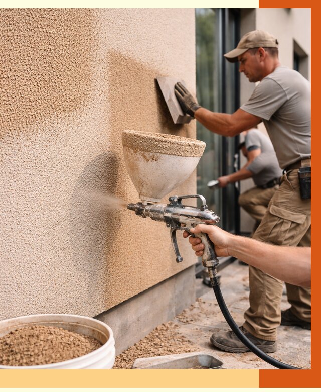 Утепление фасада жидкой пробкой в Ленинске-Кузнецком от 4906 руб./м² под ключ | ТепломастерЛнн