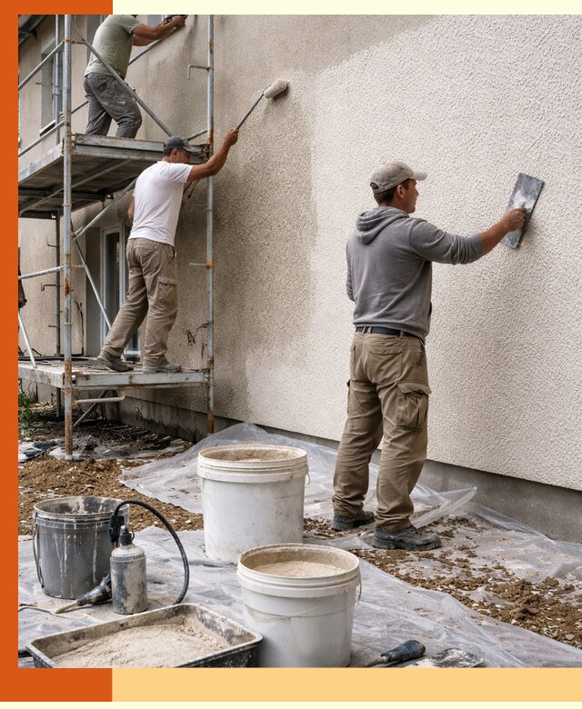 Утепление фасада жидкой пробкой в Ленинске-Кузнецком