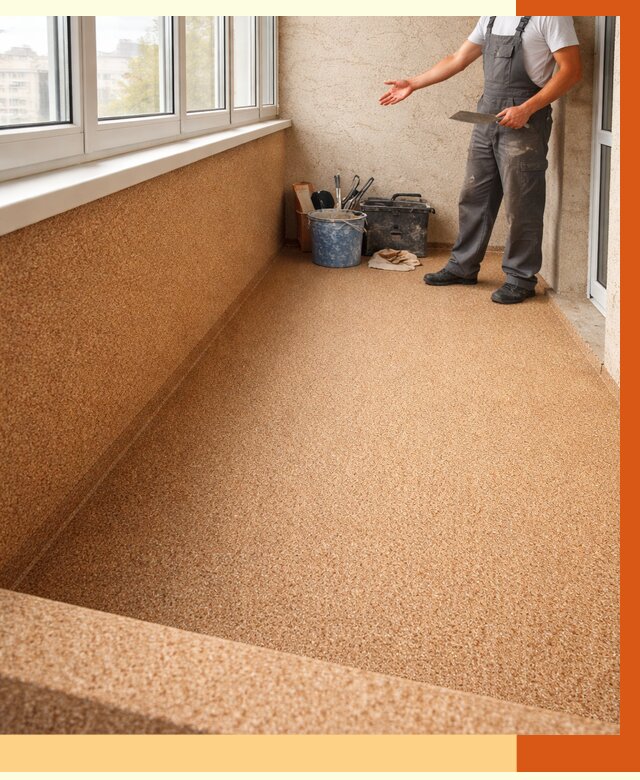 Утепление балкона жидкой пробкой в Ленинске-Кузнецком от 3731 руб/м² под ключ | ТепломастерЛнн