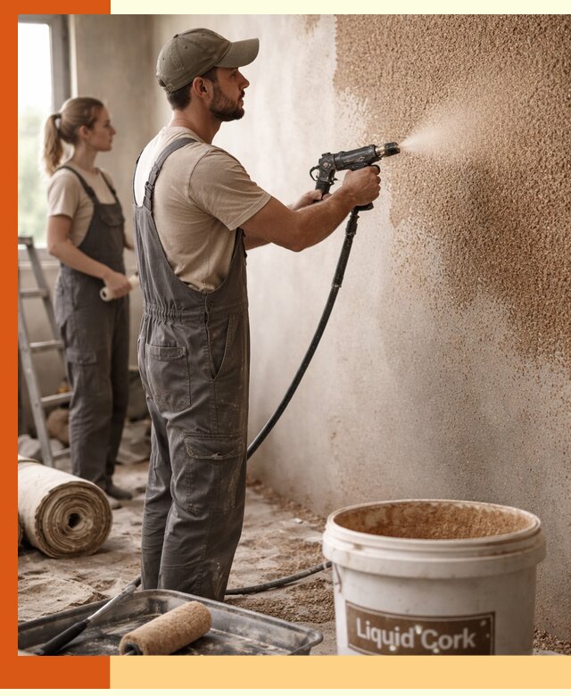 Утепление стен жидкой пробкой в Ленинске-Кузнецком эффективное и долговечное