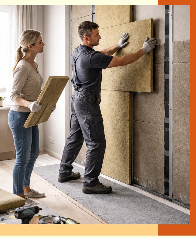 Профессиональная шумоизоляция квартиры в Ленинске-Кузнецком от 7666 руб. за м2 | ТепломастерЛнн